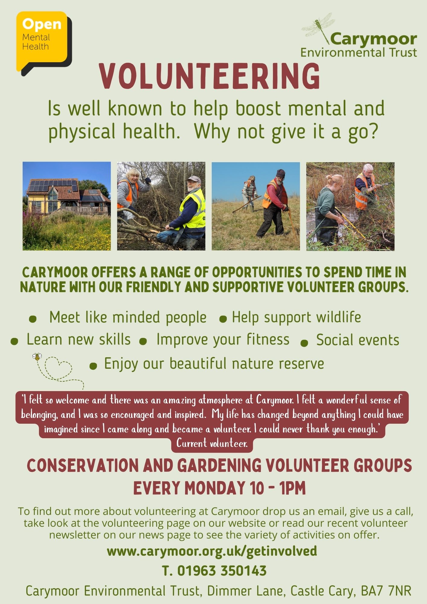 Volunteering with Open Mental Health